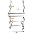 Omnitronic Rack stand 12U/10U Regulowany stojak rack na kółkach 6/6