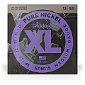 D'Addario EPN115 Pure Nickel Struny do gitary elektrycznej, Blues/Jazz Rock, 11-48 2/4