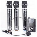 Ibiza Sound Zestaw mikrofonów bezprzewodowych 4-kanałowy Ibiza VHF4 4/8