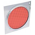 Eurolite Red dichroic filter silver frame PAR-64 2/2