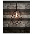 Lampa wisząca, żyrandol retro, loft oprawa sufitowa E27 LYYT - Diament 2/4