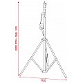 Showtec Wind-Up Lightstand 3000mm Max. 20kg Statyw oświetleniowy z windą 2/2