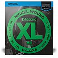 D'Addario EXL220-5 5-strunowe Nickel Wound Struny do gitary basowej, Super Light, 40-125, Long Scale 2/3