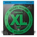 D'Addario EXL220S Nickel Wound Struny do gitary basowej, Super Light, 40-95, Short  Scale 2/3