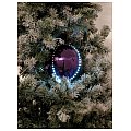 EUROPALMS Podświetlana kula deco ball / bombka LED Snowball 15cm, purpurowa 2/2