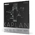 D'Addario Kaplan Vivo Violin Zestaw strun do skrzypiec 4/4 Medium Tension 2/3
