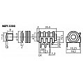 NEUTRIK MZT-223G Gniazdo montażowe 6.3mm stereo NEUTRIK 2/2