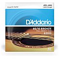 D'Addario EZ910 85/15 Bronze Struny do gitary akustycznej, Light, 11-52 2/4