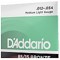 D'Addario EZ920 85/15 Bronze Struny do gitary akustycznej, Medium Light, 12-54 4/4