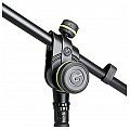 Gravity MS 2221 B - statyw mikrofonowy, Short Microphone Stand With Round Base And 2-Point Adjustment Boom 3/5
