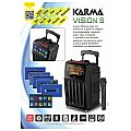 Karma VISION 8 Kolumna mobilna z ekranem 8", akumulatorem, mikrofon bezprzewodowy, Bluetooth, USB, SD, MP3, 8" 7/8