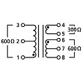 MONACOR LTR-110 Transformator audio 1:1/2:1, dla sygnałów liniowych 2/2