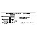 MONACOR TR-1005 Transformator 100V audio, 10W 2/2