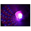 Ibiza Light Efekt dyskotekowy LED DERBY-MINI-CLEAR 6/8