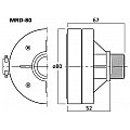 MONACOR MRD-80 Wysokotonowy driver tubowy PA, 30WRMS, 8Ω 2/2