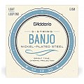 D'Addario EJ605-strunowe Struny do banjo, Nickel, Light, 9-20 2/4