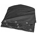 Adam Hall 0152 X 36 - Blackout cloth B1 black with burnished Grommets hemmed 3 x 6 m 4/4
