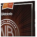 D'Addario NB1047 Nickel Bronze Struny do gitary akustycznej, Extra Light, 10-47 4/4