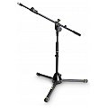 Gravity MS 4222 B - statyw mikrofonowy, Short Microphone Stand With Folding Tripod Base And 2-Point Adjustment Telescoping Boom 2/6