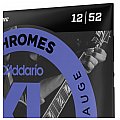 Struny do gitary elektrycznej D'Addario ECG25 Chromes Flat Wound, lekkie, 12-52 4/4