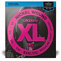 D'Addario ESXL170 Nickel Wound Struny do gitary basowej, Light, 45-100, Double zakończone kulką, Long Scale 2/3