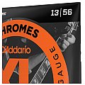 Struny do gitary elektrycznej D'Addario ECG26 Chromes Flat Wound, średnie, 13-56 4/4