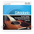 D'Addario EFT16 Flat Tops Phosphor Bronze Struny do gitary akustycznej, Light, 12-53 2/4