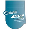 Adam Hall K 4 IRR 0030 FL - Kabel krosowy z płaskimi wtyczkami kątowymi jack mono 6,35 mm, 30 cm 3/3