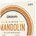 D'Addario EFW74 Flatwound Struny do mandoliny, Stal nierdzewna, Medium, 11-36 4/4
