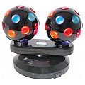 Kula dyskotekowa podwójna double ball QTX DB2-112 Dual Rotating Disco Balls 2/2
