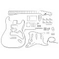 Gitara basowa DIY Chord CAL-K1 3/3