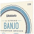 D'Addario EJ69 5-String Struny do banjo, Phosphor Bronze, Light, 9-20 4/4