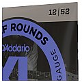 Struny do gitary elektrycznej D'Addario EHR350, półokrągłe, Jazz Light, 12-52 4/4