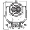 Showtec Infinity iW-1915 RGBW Wash, Electronic Zoom 4/8