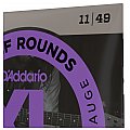 Struny do gitary elektrycznej D'Addario EHR370, półokrągłe, średnie, 11-49 4/4