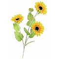 Europalms Sunflowerbrunch x 3, 70cm, Słoneczniki sztuczne kwiaty 2/5