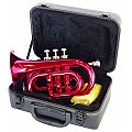 Dimavery TP-300 Bb Pocket Trumpet, red, trąbka 2/4