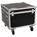 ROADINGER Flightcase 4x LED Theatre COB 100 series with wheels Skrzynia case 3/5