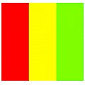 Showgear Tuba konfetti do wyrzutni elektrycznej Pro 80 cm, czarwony/żółty/zielony 3/4