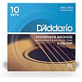D'Addario EJ16-10P Phosphor Bronze Struny do gitary akustycznej, Light, 10 kpl 2/3