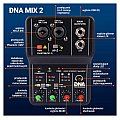 DNA MIX 2 mikser analogowy 2-kanałowy Hi-Z interfejs audio USB 6/8