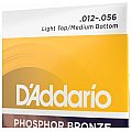 D'Addario EJ19 Phosphor Bronze Struny do gitary akustycznej, Bluegrass, 12-56 4/4