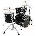 DIMAVERY DS-610 Drum Set, Black Sparkle - Pięcioczęściowy rockowy zestaw perkusyjny 2/5