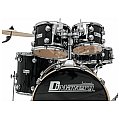 DIMAVERY DS-610 Drum Set, Black Sparkle - Pięcioczęściowy rockowy zestaw perkusyjny 3/5