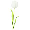 EUROPALMS Kryształowy tulipan, sztuczny kwiat, biały 61 cm 12x 2/5