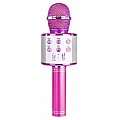 MAX Mikrofon karaoke z głośnikami BT MP3 KM01 różowy 2/9