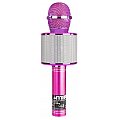 MAX Mikrofon karaoke z głośnikami BT MP3 KM01 różowy 3/9