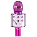 MAX Mikrofon karaoke z głośnikami BT MP3 KM01 różowy 4/9
