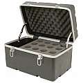 Chord ABS 12 microphone flight case, walizka na mikrofony 3/4