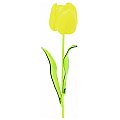 EUROPALMS Kryształowy tulipan, żółty, sztuczny kwiat, 61 cm 12x 2/4
